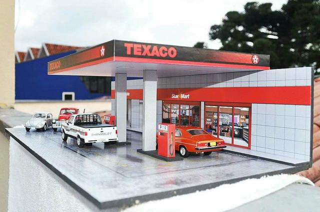 Dioramas de postos de gasolina