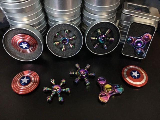 Hand Spinner Finger Alumínio e Metal Anti - Stress