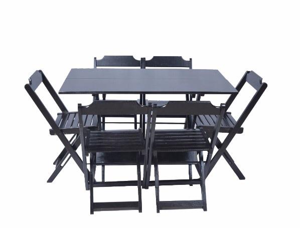 Mesa dobrável 1,20 x 70 em Madeira Maciça