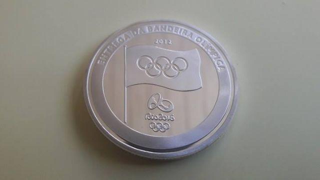Moeda Comemorativa- Entrega Da Bandeira-olimpíadas Rio