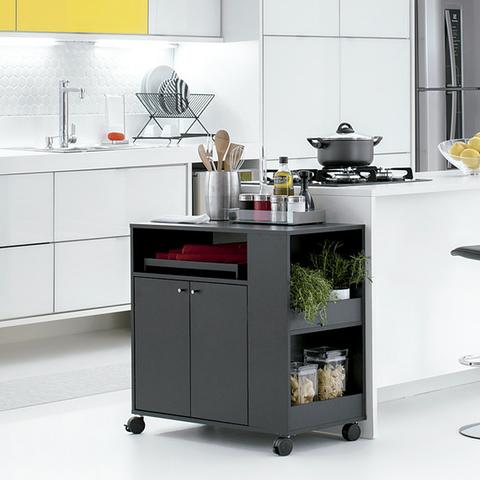 Carrinho preto Tok Stok (6 meses de uso)