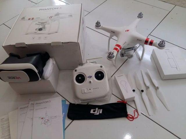 Drone Phantom 3 Standart+oculos Vr Box Muito novo