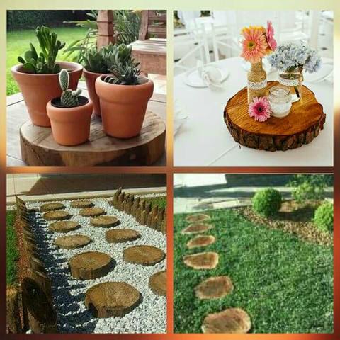 Pisadeira de madeira p decoração etc.