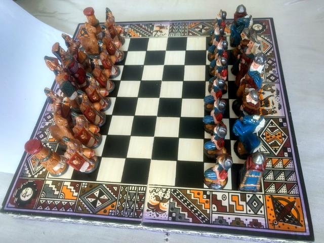 Xadrez Temático Incas x Espanhóis