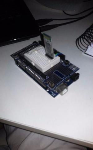 Arduino Mega + Protoshield v3 + Módulo Bluetooth Hc-05