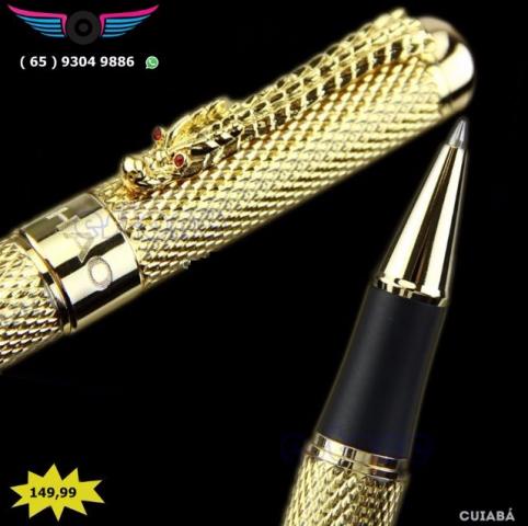 Caneta Anti Fraude RollerBall Exclusiva Tinta Base de Agua