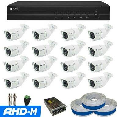Kit CFTV 8 câmeras ultra HD p 36 leds infra