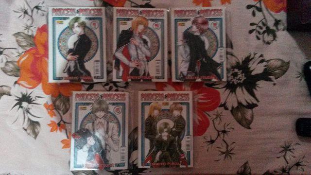 Manga Princess Princess Completo (5 volumes) e Marcadores de