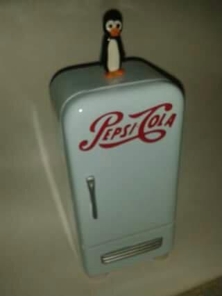 Miniatura Geladeira Retro Pepsi Cola