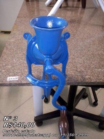 Moedor de milho ou café manual Nº 03 ou 04. VALORES NAS