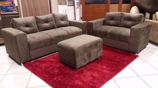 Sofá 2x3 Lugares com Puf Onix