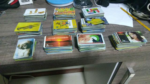 Vários cartões telefone