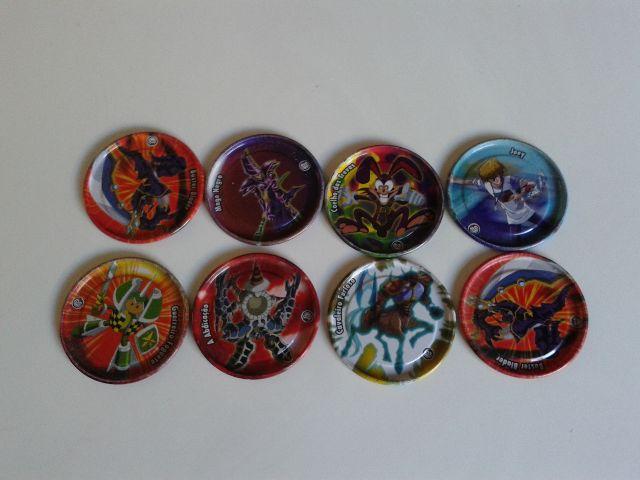 Coleção de raros tazos de metal elmachips