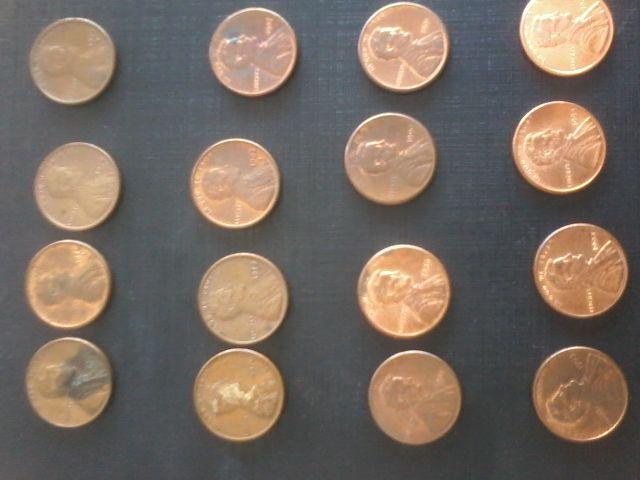 Lote moedas one cent