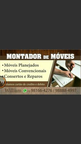 Montador de moveis estou disponível hoje