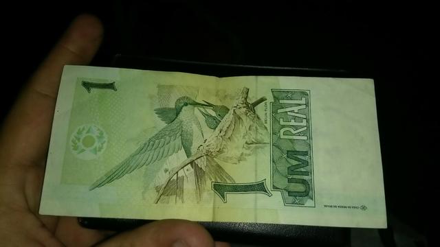 Nota de R$ 1,00 real
