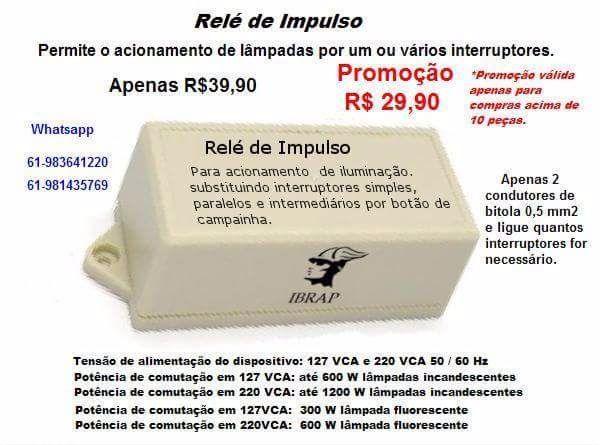 Relé de Impulso super promoção