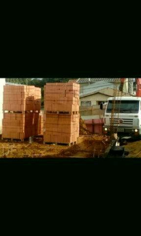 Tijolos paletizado é mais seguro