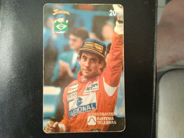 Cartão telefônico Ayrton Senna  Primeiro Lugar em