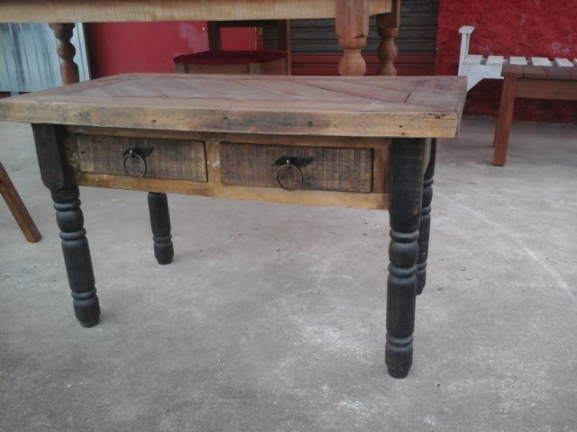 Mesa de centro rustica