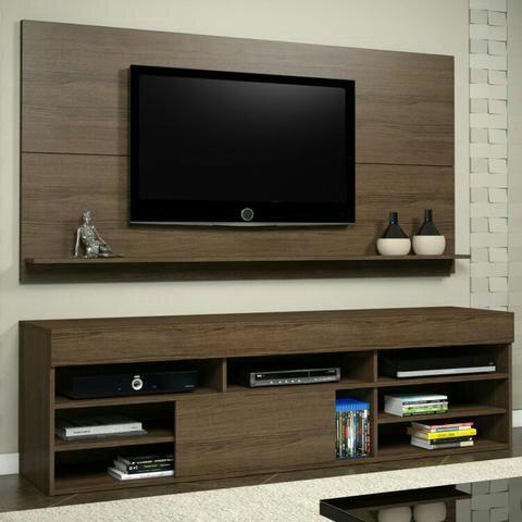 Rack Cedro Luxo com painel melhor preço do mercado pague na