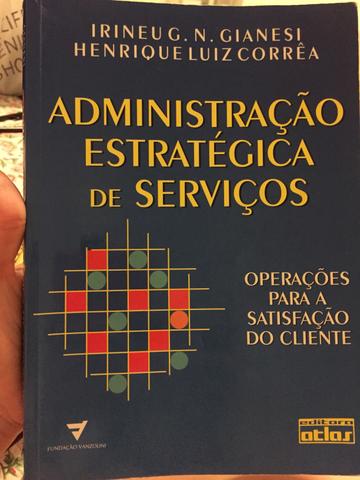Livro "Administração estratégica de Serviços" - Irineu