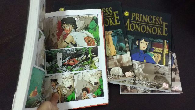 Mangá Princesa Mononoke em inglês - coleção completa