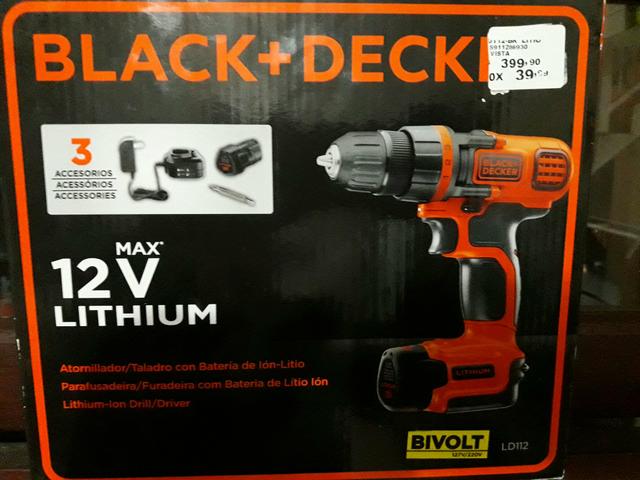 Parafusadeira E Furadeira Lítio Ld112 - Black & Decker