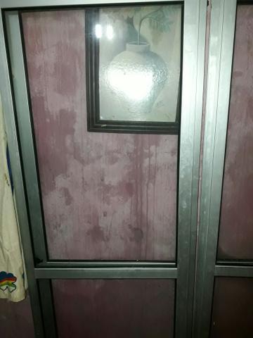Porta de vidro de aluminio.semi nova