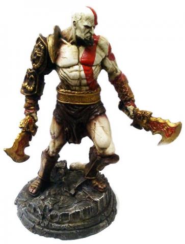 Boneco Original Kratos God Of War De Resina 20cm
