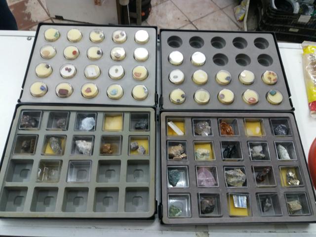 Coleção de pedras preciosas (61 unidades)