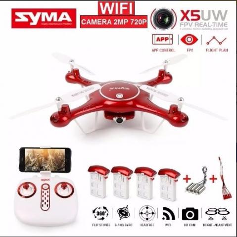 Drone Syma x5uw-FPV. +4 baterias, +4 motores, +4 hélices, +