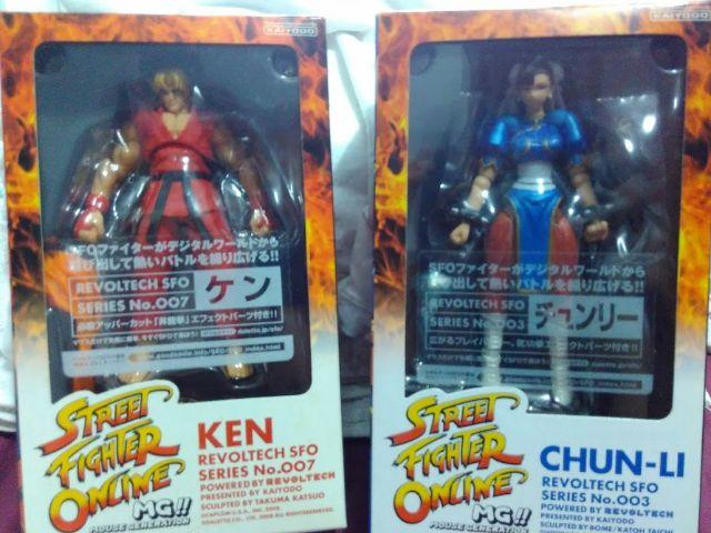 Figuras de ação Street Fighter - KEN + CHUN LI by