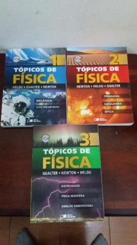 Livros topico de fisica - volume 1, 2 e 3