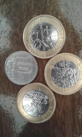 Moedas de 1 real personalizadas + 10 cruzeiros