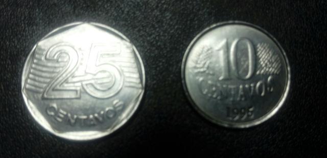 Moedas de 10 e 25 centavos FAO