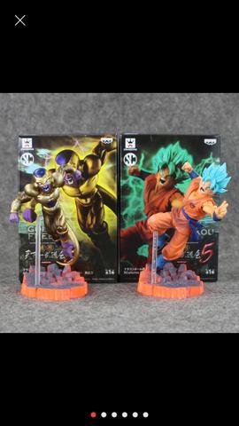 Action figure Goku SSJ Deus ou Freeza Dourado 15 cm (novo)