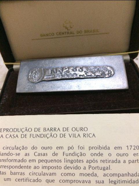 Barra de Prata com Certificado do Banco Central