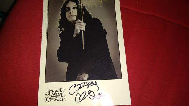 Foto autografada Ozzy Osbourne