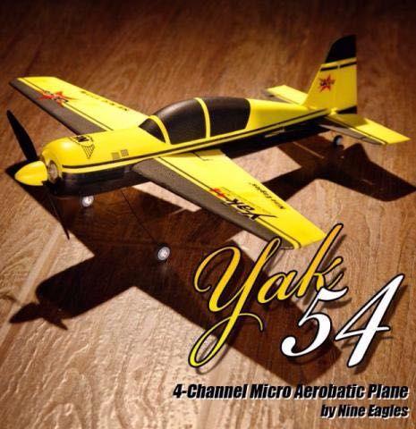 Avião Nine Eagles Yak-54 4ch Radio 2.4ghz Completo Rc