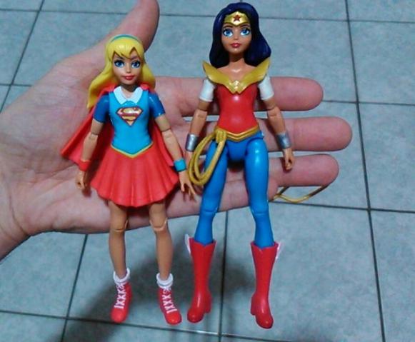 Bonecas mulher Maravilha Arlequina Batgirl Supergirl
