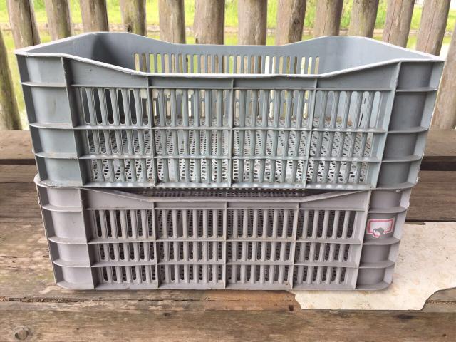 Cestinhas de supermercado e Caixas de entregas cores