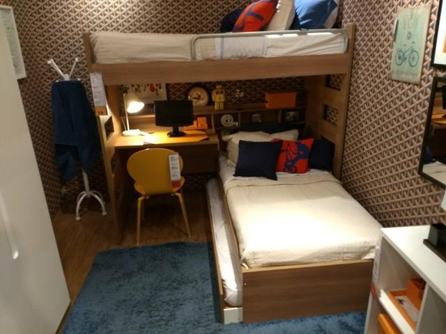 Beliche com cama adicional de madeira (modelo Etna)