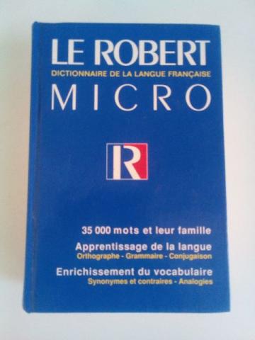 Le Robert Micro - dictionnaire de la langue française
