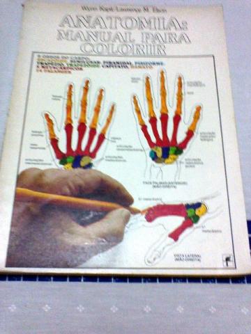 Anatomia manual para colorir
