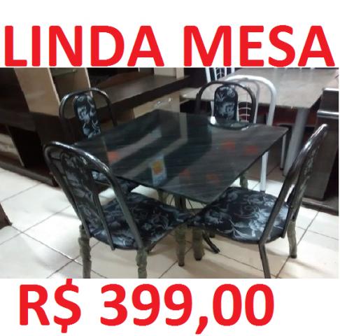 Conjunto de Mesa Novo Ideal para apartamento ou cozinha