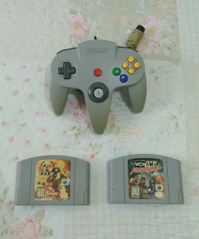 Controle Nintendo 64 +2 fitas