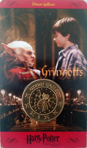Harry Potter Moeda UNUM GALLEON Gringotts importada lacrada