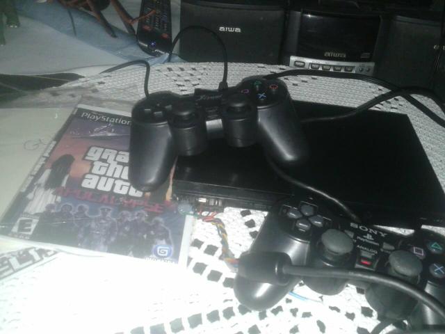 Ps2 5jogos 2 controles aceito cartao