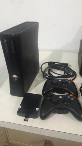 Xbox JTAG 250GB 2 controles aceito cartão